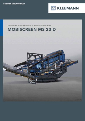 Mobilní třídiče Kleemann MS 23 D