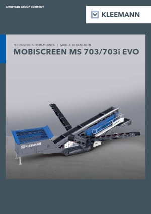 Mobilní třídiče Kleemann MS 703i EVO