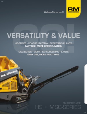 Mobilní třídiče Rubble Master MSC 8500M-3D