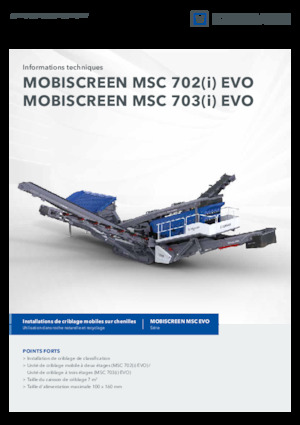 Mobilní třídiče Kleemann MSC 702i EVO