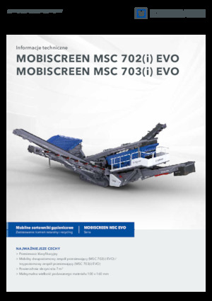 Mobilní třídiče Kleemann MSC 702i EVO