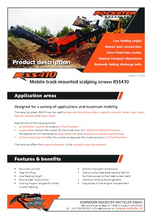 Mobilní třídiče Rockster RSS410