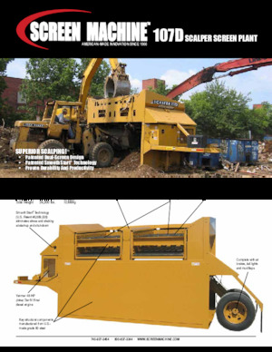 Mobilní třídiče Screen Machine Industries  Scalper 107D