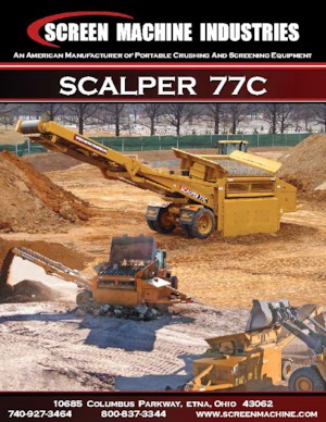 Mobilní třídiče Screen Machine Industries  Scalper 77C