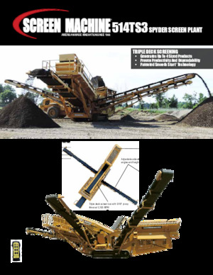 Mobilní třídiče Screen Machine Industries  Spyder 514TS3