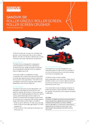 Mobilní třídiče Sandvik SR2131