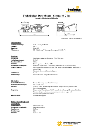 Mobilní třídiče Backers 2-ha