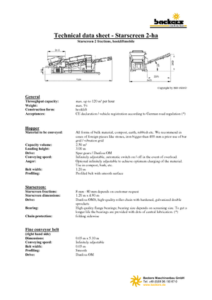 Mobilní třídiče Backers 2-ha