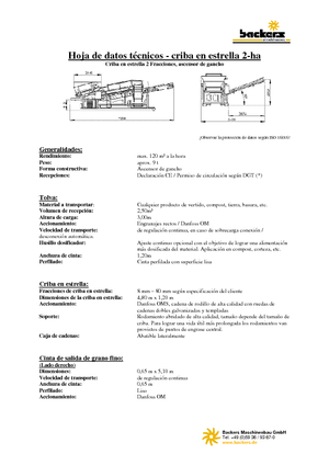 Mobilní třídiče Backers 2-ha