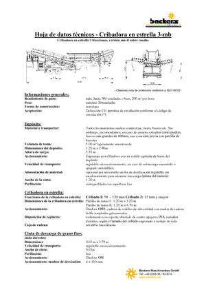 Mobilní třídiče Backers Sternsieb 3-mb