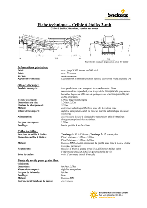 Mobilní třídiče Backers Sternsieb 3-mb
