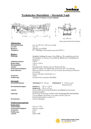 Mobilní třídiče Backers Sternsieb 3-mb