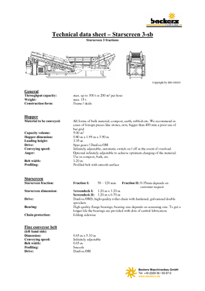 Mobilní třídiče Backers Sternsieb 3-sb