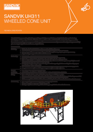Mobilní třídiče Sandvik UH311