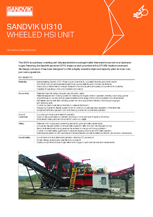 Mobilní třídiče Sandvik UI310 HSI