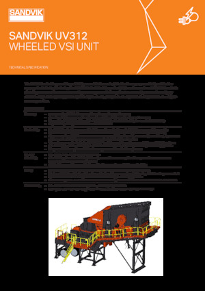 Mobilní třídiče Sandvik UV210 VSI
