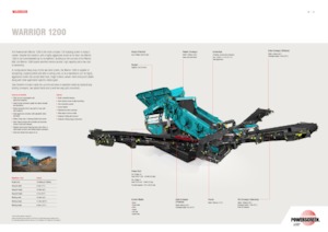 Mobilní třídiče Powerscreen Warrior 1200