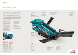 Mobilní třídiče Powerscreen Warrior 1800