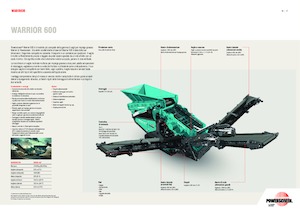 Mobilní třídiče Powerscreen Warrior 600