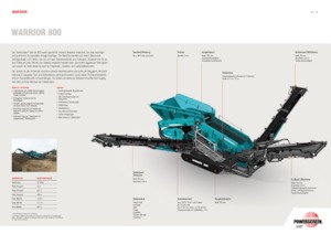 Mobilní třídiče Powerscreen WARRIOR 800