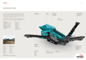Mobilní třídiče Powerscreen WARRIOR 800