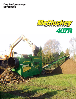 Mobilní bubnové třídiče McCloskey 407