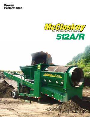 Mobilní bubnové třídiče McCloskey 512A