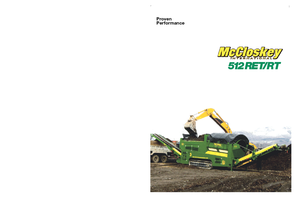 Mobilní bubnové třídiče McCloskey 512RET