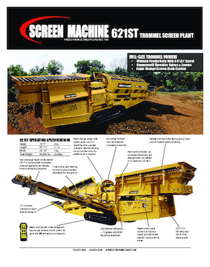 Mobilní bubnové třídiče Screen Machine Industries  612ST