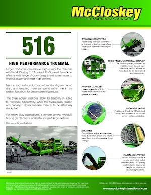 Mobilní bubnové třídiče McCloskey 616