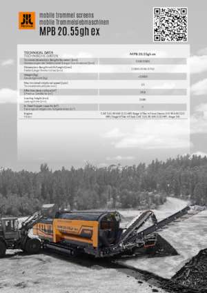 Mobilní bubnové třídiče Pronar MPB 20.55 gh ex