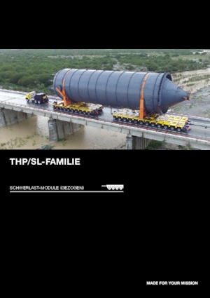 Modulární přívěsy pro těžký náklad Goldhofer THP/SL