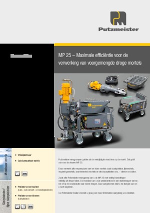 Směšovací čerpadla Putzmeister MP 25 