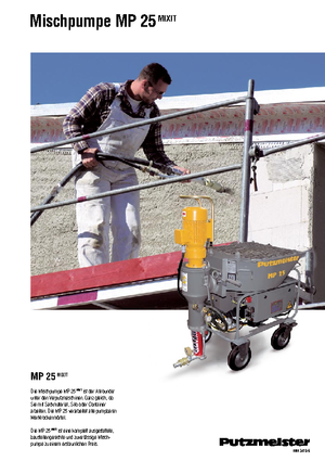 Směšovací čerpadla Putzmeister MP 25 Mixit JP-WP/D5K