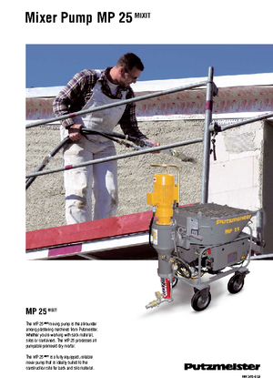Směšovací čerpadla Putzmeister MP 25 Mixit JP-WP/D5K