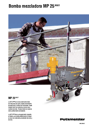 Směšovací čerpadla Putzmeister MP 25 Mixit JP-WP/D5K
