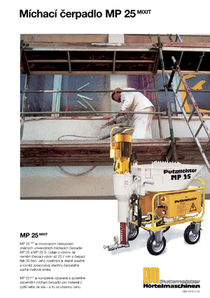 Směšovací čerpadla Putzmeister MP 25 Mixit JP-WP/D5K