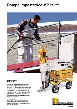 Směšovací čerpadla Putzmeister MP 25 Mixit JP-WP/D5K