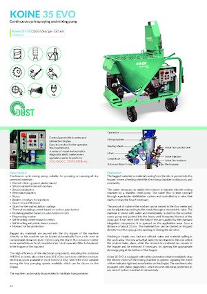 Omítací stroje Imer Koine 35 G Evo