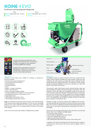 Omítací stroje Imer Koine 4 Evo