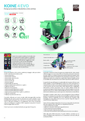 Omítací stroje Imer Koine 4 Evo