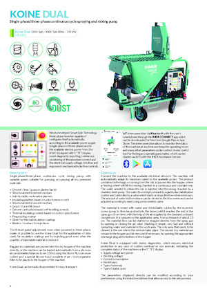 Omítací stroje Imer Koine Dual