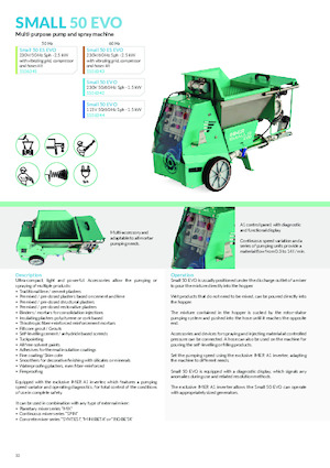 Omítací stroje Imer Small 50 Evo