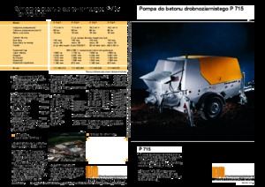 Stacionární čerpadla na beton Putzmeister P 715 TD