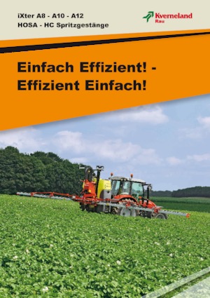 Nesené postřikovače Kverneland iXter A12