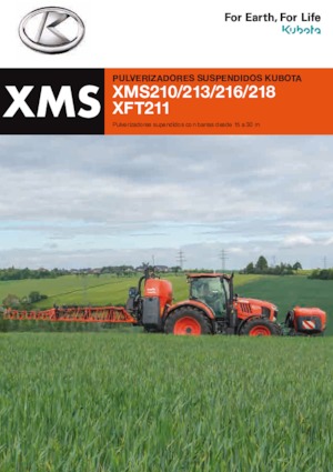 Nesené postřikovače Kubota XMS213