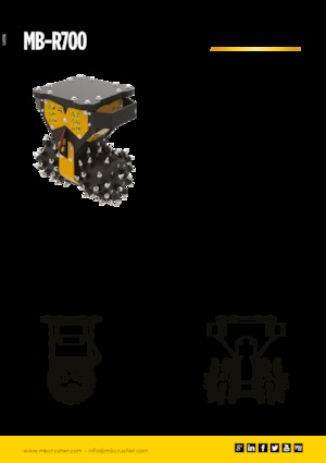 Hydraulické frézy MB Crusher MB-R700