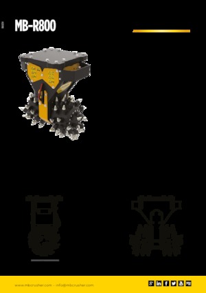 Hydraulické frézy MB Crusher MB-R800