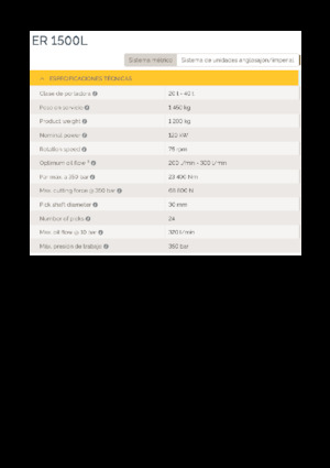 Hydraulické frézy Epiroc ER 1500L
