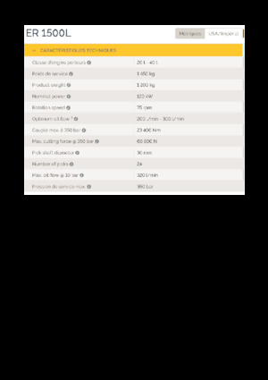 Hydraulické frézy Epiroc ER 1500L